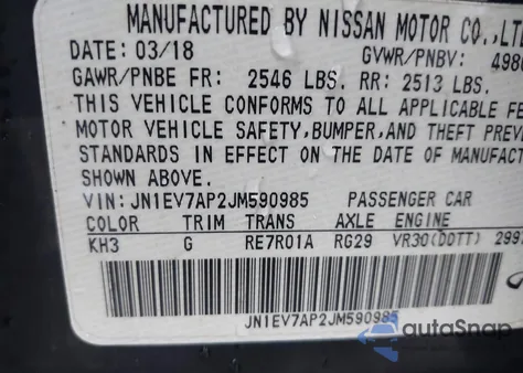 2018 Infiniti Q50 3.0T Sport из США, поврежденный, VIN JN1EV7AP2JM590985